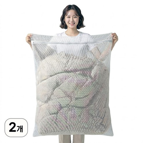 조은자리 대형 베개 이불 신발 세탁망 통돌이 드럼 세탁기 무형광 빨래망 거름망, 사각 90X100, 2개