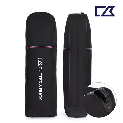 커터앤벅 클럽보호 쿠션 휠 항공백바퀴달린 항공커버 - CBU3AAC377, 블랙