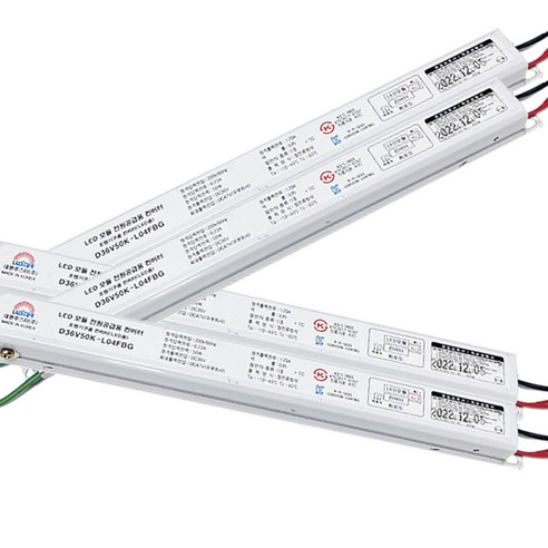 국산 대원루스터 LED컨버터 50W 36V 2채널 역방향 (집게형) D36V50K_L04FBG, 1개