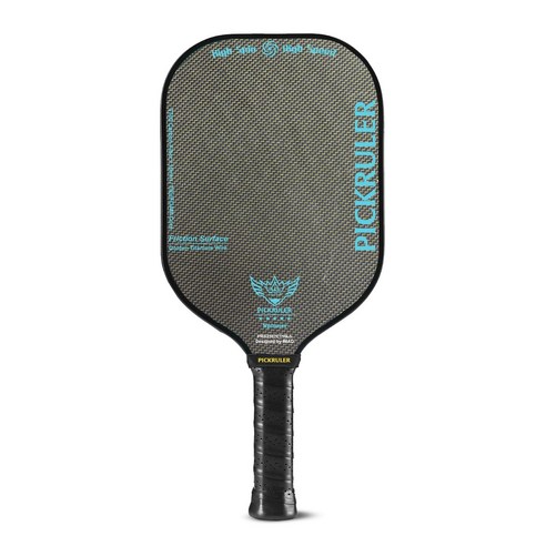 아이마오 피클볼 패들 T700 카본파이버 티타늄와이어 PICKRULER SPINNER TRUFOAM 1P, 1개, 라이트블루