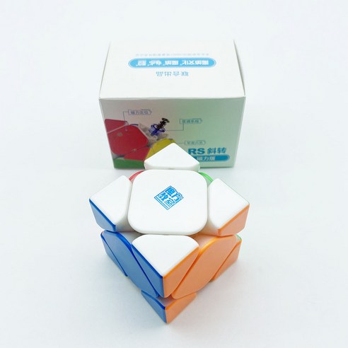 MoYu RS 스큐브 M 뭐위 RS Skewb M 마그네틱 큐브 자석큐브 선수용 큐브, 1개, 혼합색상
