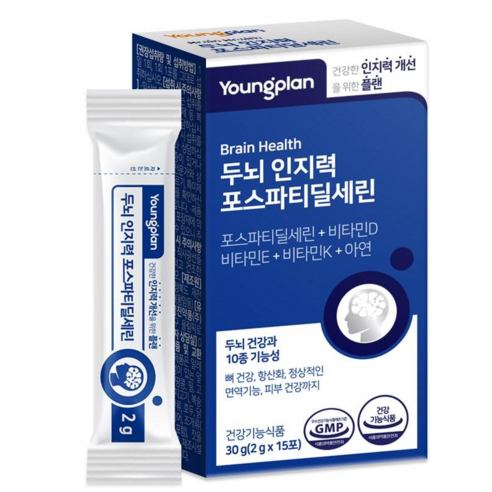 영진약품 두뇌 인지력 포스파티딜세린 분말 식약청인증, 30g, 1박스