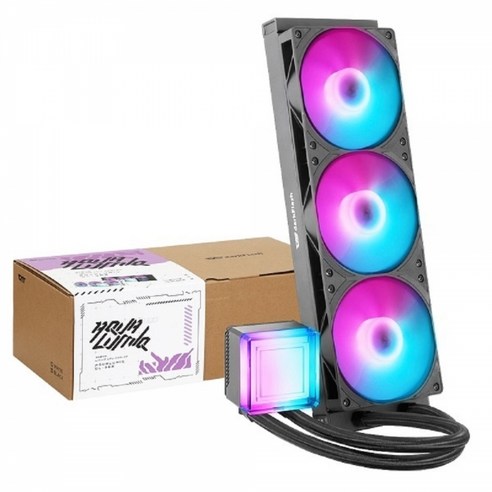 DARKFLASH DARKFLASH 아쿠아루믹 DL-360 ARGB (블랙), 블랙, 1개