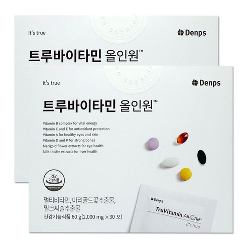 [2025년 최신상] 덴프스 트루바이타민 올인원 30회분, 2개 맛있게 먹은 솔직 후기 - 상품 이미지 1