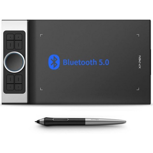 XPPen Deco Pro 미디움 스몰 초박형 드로잉 태블릿(디지털 펜 틸트 기능 더블 휠 8개 단축키 8192 레벨 압력), Medium(11x6인치), Wireless