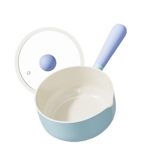 ALLILIO 인덕션 슈트 멜로우 IH 세라믹 밀크팬, 1개, 블루, 14cm