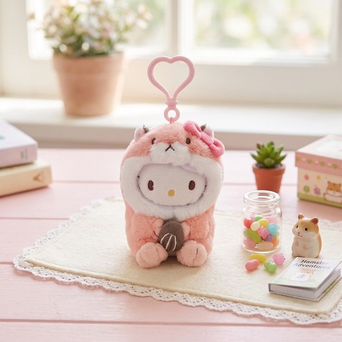 산리오 인형키링 가방고리 햄스터, 1개, 헬로키티, 9cm