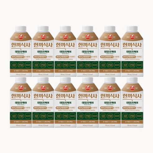 서울우유 한끼식사 데일리케어 구수한 맛 190ml, 12개 솔직 후기 | 실사용자 리뷰 분석 썸네일