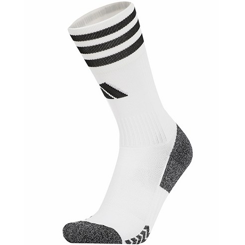 아디다스 FOOTBALL CREW 1 PAIRS SOCKS 헬스 운동 러닝 축구 크루 삭스 양말, 상세설명참조, white+black, 1개