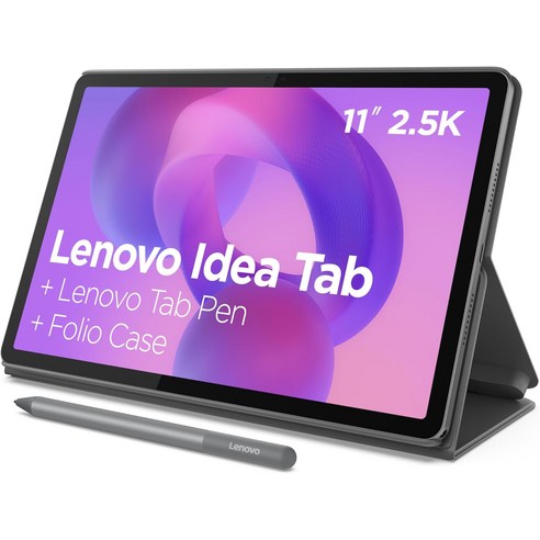 Lenovo 디어 탭 - 대학용 태블릿 11 2.5K IPS 터치스크린 디스플레이 90Hz MediaTek Dimensity 6300-8GB 메모리 256GB 스토리지 통합 암, 루나 그레이