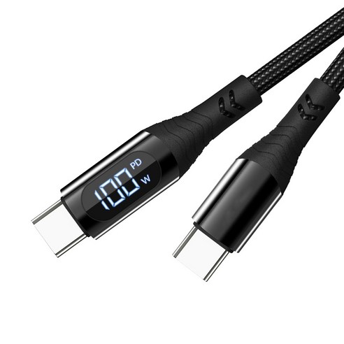 아이이피 i703 디스플레이 100W PD USB C to C 초고속 충전케이블 i703 CtoC 케이블, 1개, 1.2m