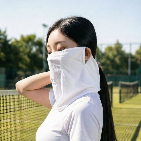 누베라 자외선 차단 스포츠 테니스 마스크 UV차단 UPF50+ 이미지 2