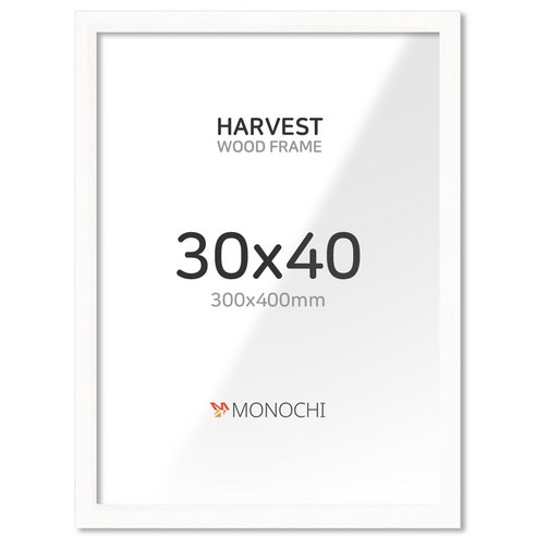 모노치 하베스트 우드 인테리어 액자 30x40, 1개, 오프화이트