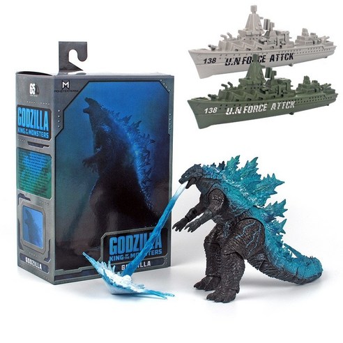 NECA 고질라 액션 피규어 2019 영화 버전 네카 블루 16cm 고질라, 1개