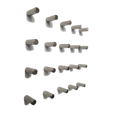 핀 네오디움 막대고리 자석, 실버, 20개