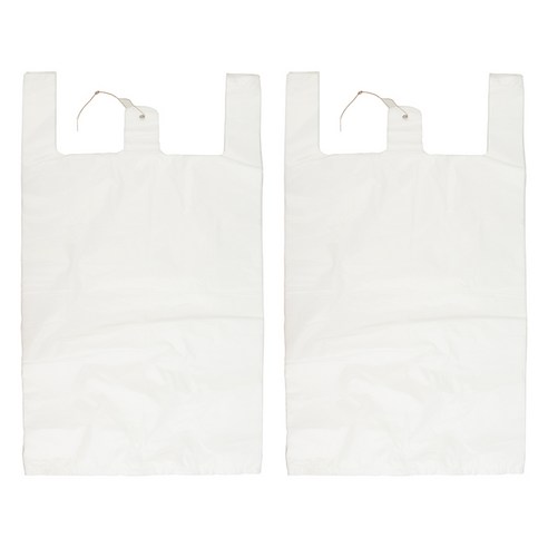베로나 손잡이 마트 봉투 유백 100p, 12L, 2개 12L, 2개
