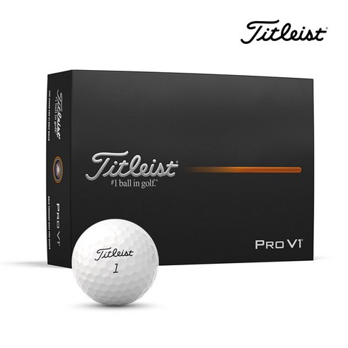 [아쿠쉬네트코리아 정품] 타이틀리스트 Pro V1 3피스 골프볼 12구, 4개, 3개입, 화이트