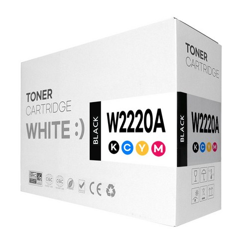 222A W2220A 호환 토너, 1개, 4색