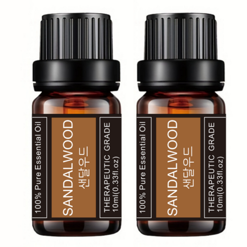 레노포프 천연 에센셜오일 & 블랜딩오일 35종 테라퓨틱등급, 2개, 10ml, 10.샌달우드