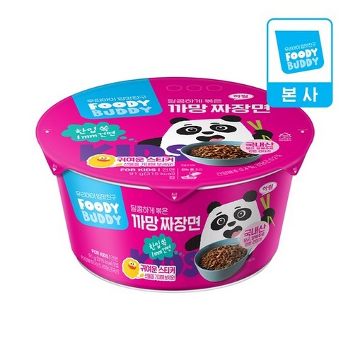 푸디버디 까망짜장면 컵, 91g, 1개