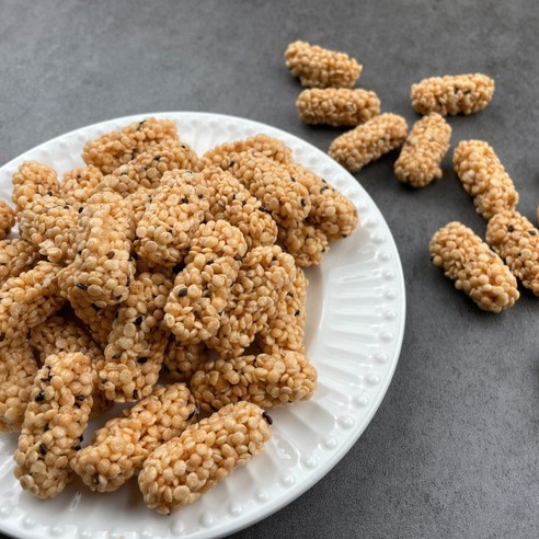 대용량 황금오트밀강정 330g 한입 미니 귀리깨강정 오트밀강정 귀리과자, 330g, 1개