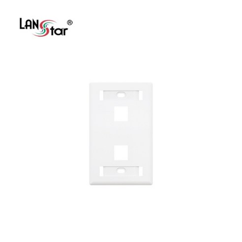 LANstar RJ45 랜포트 2구 월 플레이트 벽부착형 아울렛 LS-WP23-2PN - 액세서리 | 쿠팡