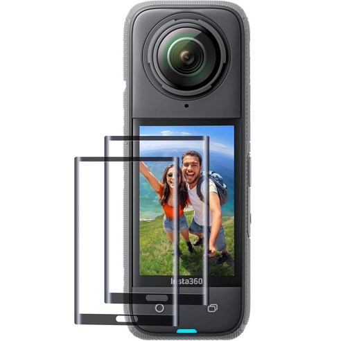 [BRDRC] 인스타360 X4 X5 강화 유리 보호필름 / Insta 액정 스크린 강화 유리 9H 강도 악세사리, 2세트, EW10308_1