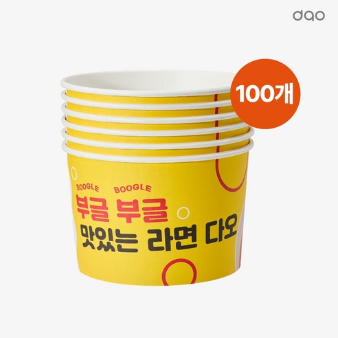 다오 부글 라면조리기 전용 용기 100p, 1개