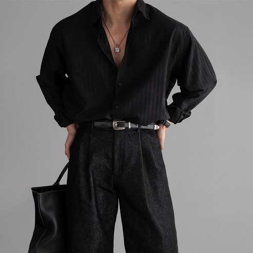 style dr 남성용 셔츠 긴팔 셔츠 사계절 캐주얼 셔츠 어깨넓어보이는 고급 남자셔츠