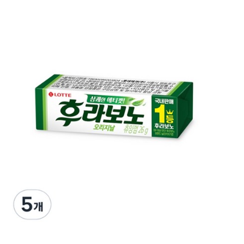 롯데웰푸드 후라보노 껌 오리지날 9p - 일반껌 | 쿠팡