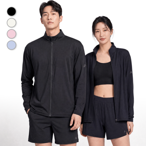 오로라선데이 집업 래쉬가드 상하의세트 남녀공용 루즈핏 퓨어리브
