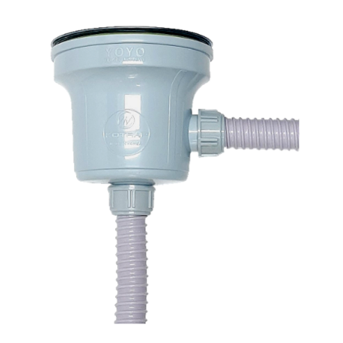 싱크대 대형 배수구세트 스텐거름망 PP덮개 오버호스 45CM 오버플로우선택 하수구트랩