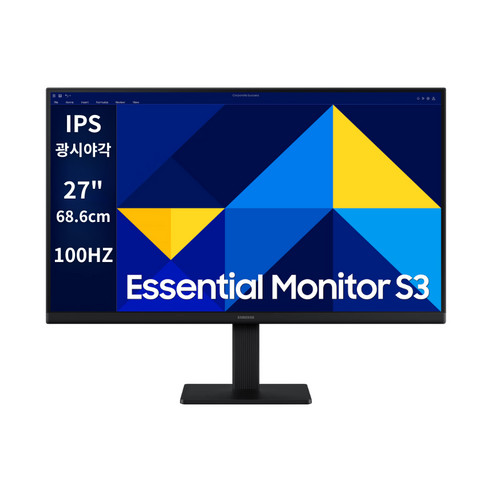 삼성 에센셜 27인치 모니터 68.6cm IPS FHD 100Hz LS27D304GAKXKR