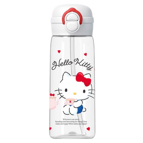 StarR 산리오 더블 드링크 텀블러, 1개, 500ml, 화이트 헬로키티