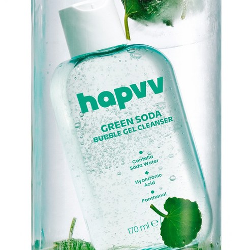햅브 hapvv 그린 소다 버블 젤 클렌저 170ml 이미지 3