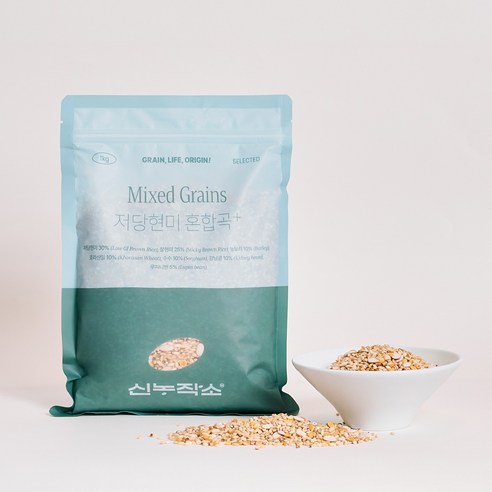 저당현미 혼합곡 1kg | 저당 잡곡밥 잡곡쌀 소포장 대용량 [원산지:상세설명에 표시], 1개