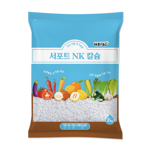 서포트 NK칼슘 2kg 웃거름 추비 고추 마늘 양파 유니 엔케이, 단품, 1개