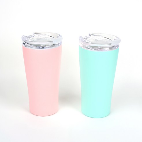 네올라이트 세라믹 코팅 무지 트위스트캡 텀블러, 1개, 600ml, 민트