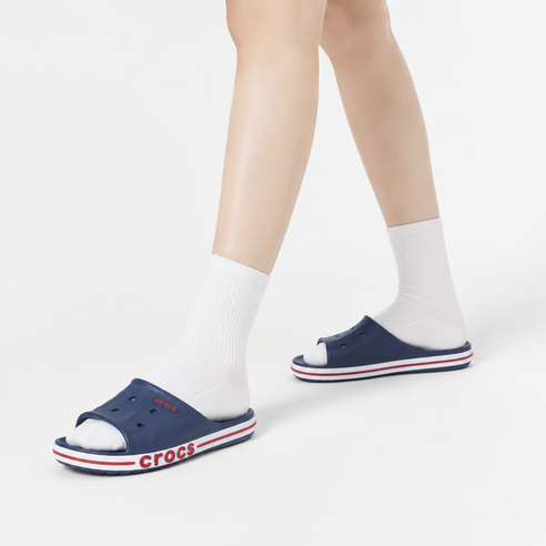 크록스 바야밴드 슬라이드 발편한 경량 데일리 여름 슬리퍼