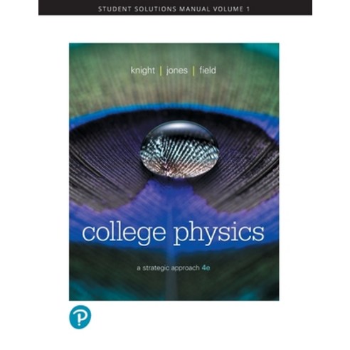 (영문도서)Student Solutions Manual for College Physics: A Strategic Approach Volume 1 (Ch... Paperback, Pearson, English, 9780134704197