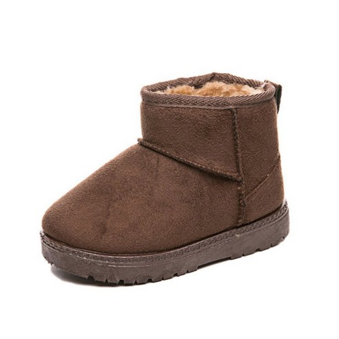 바이시유 키즈부츠 아동 털 안감 여아 남아 겨울 어린이 부츠 방한화 신발 슈슈 170, 170, 브라운, 브라운 섬네일