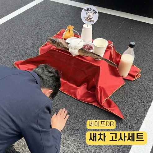 새차고사 신차고사 자동차고사 고사세트 차고사용품 새차선물 새차 구입 선물 차량 액막이 행운 북어 세이프DR, 1개, 새차고사세트
