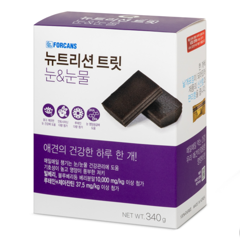 포켄스 뉴트리션트릿 강아지 영양제, 눈물개선/눈건강, 1개