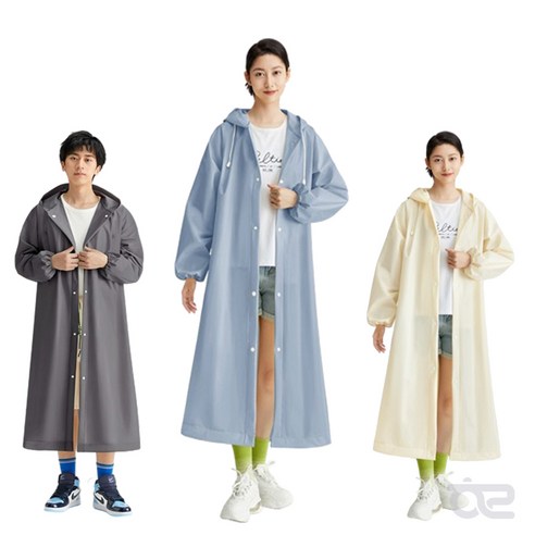 나투사마켓 우비 우의 레인코트 비옷, 블루, 1개