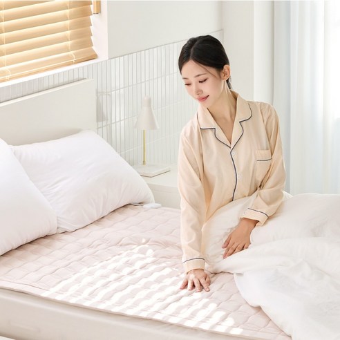 한일의료기 26년형 전자파없는 탄소 카본 원적외선 전기장판, 요, 더블/퀸, 베이지, 더블/퀸