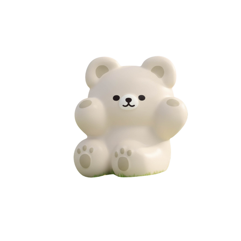 말랑베어 꾹꾹이 스트레스 해소 인형, 1개, 크림화이트 - 남친력 수호 곰