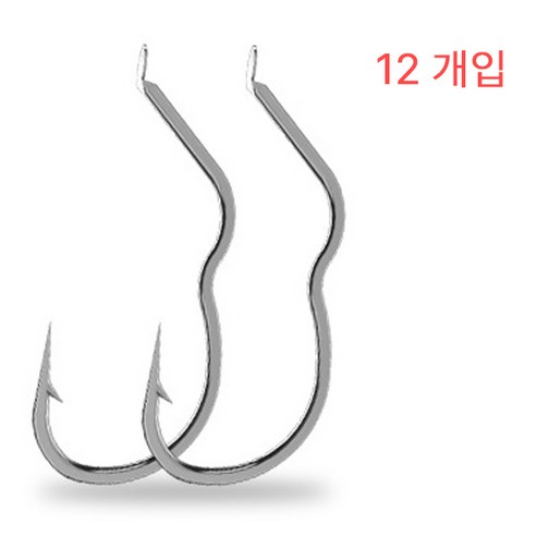  붕어 낚시 바늘 거꾸리바늘 자동입걸림 알바늘 12개입 - 낚싯바늘 