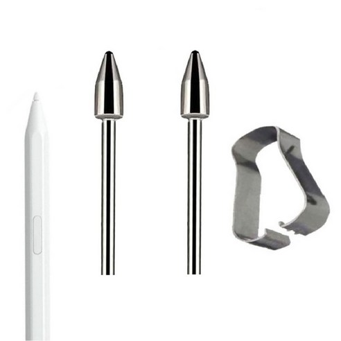 케이스나라 갤럭시탭 S11 / S11 Ultra 울트라 호환 메탈 펜촉 반영구 S펜슬 SPEN 터치펜, 2개, Silver