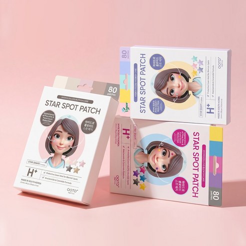 #오오티디뷰티 NEW 비비드 별모양 패치 스타 스팟 패치 - 네온 80dots 이미지 2