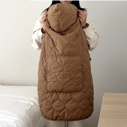 포근한 아기띠워머, 딥 브라운